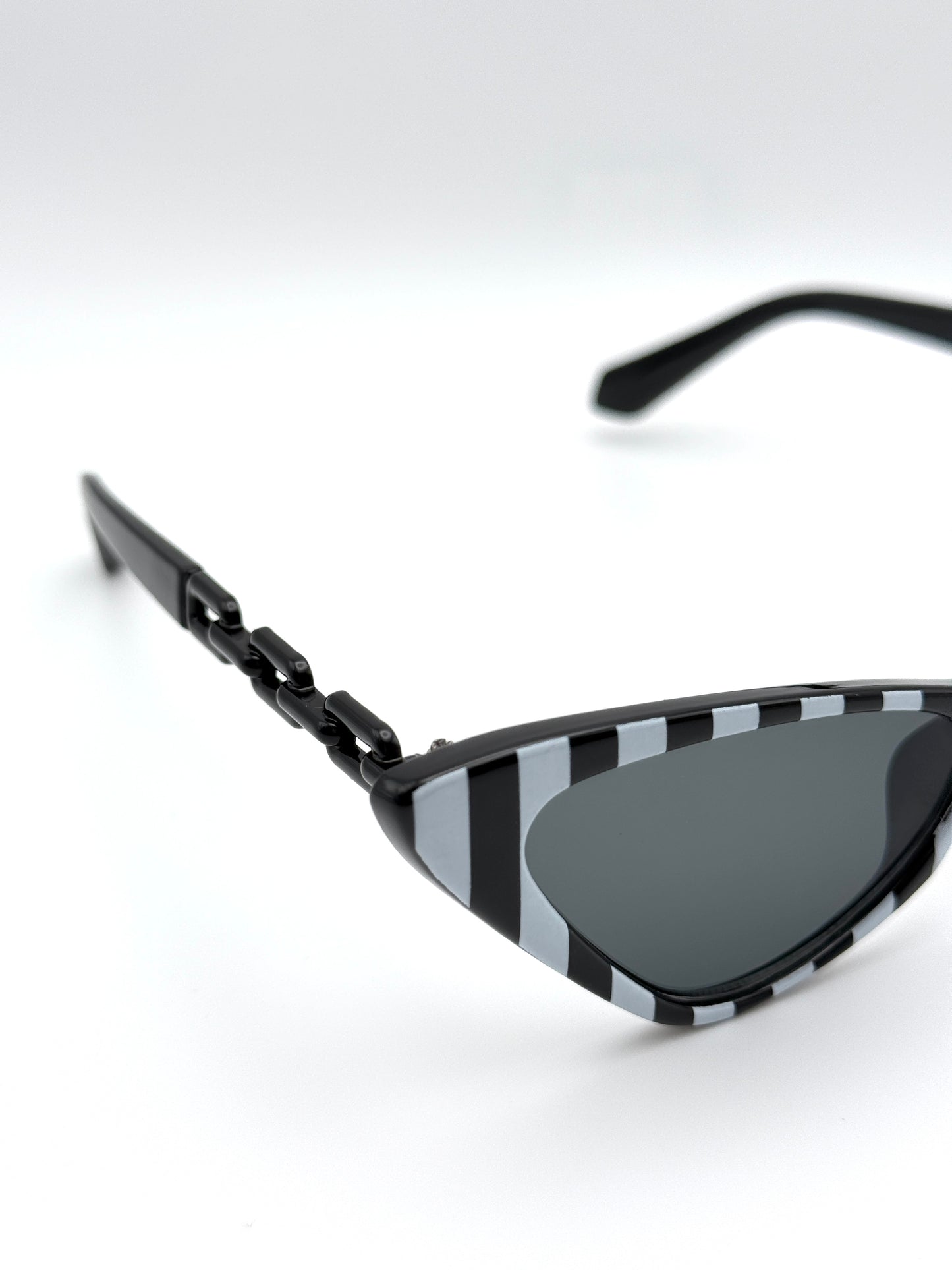 Panda stripe cat eye Sunglasses