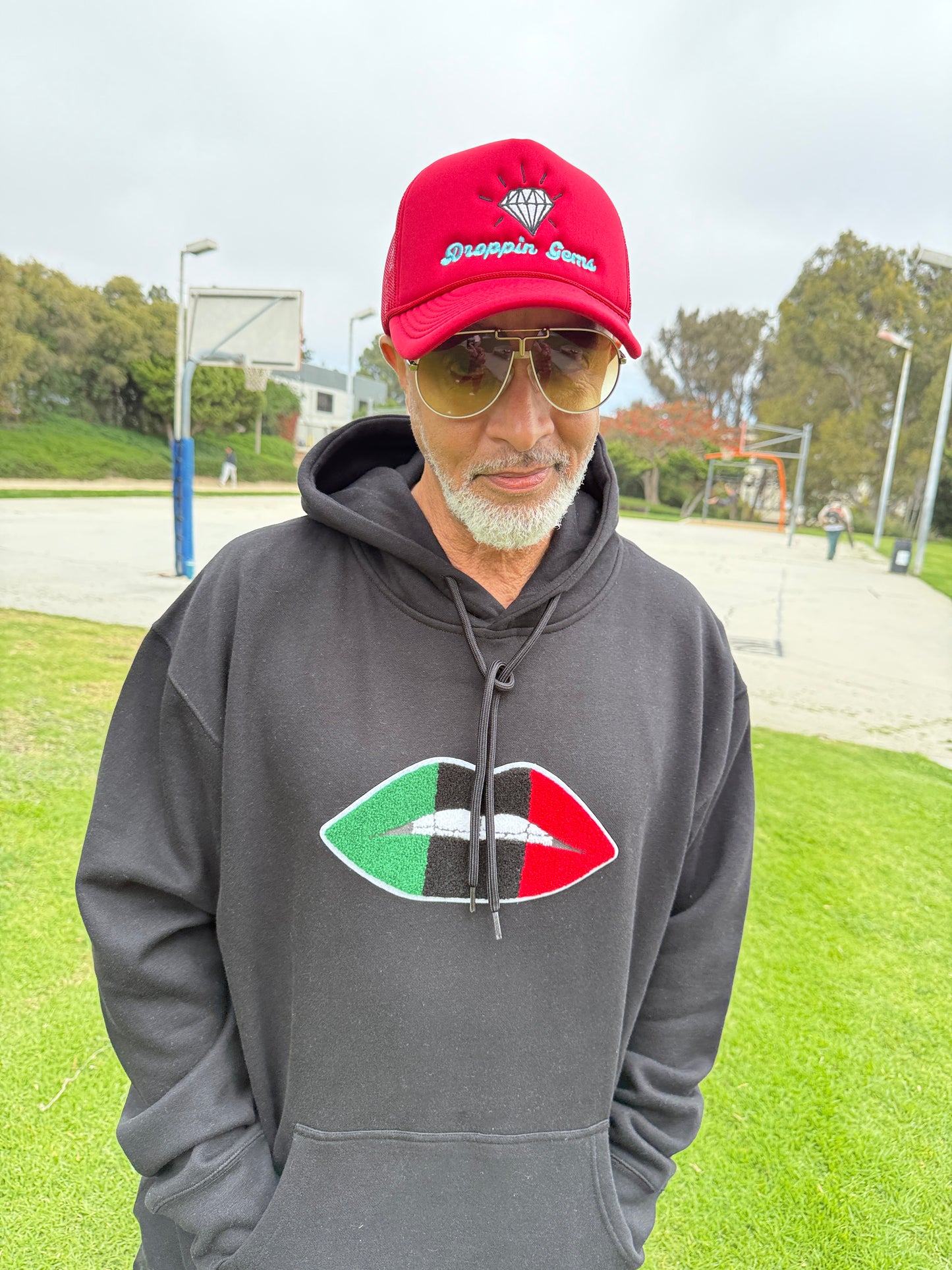 Droppin Gems Red Trucker Hat