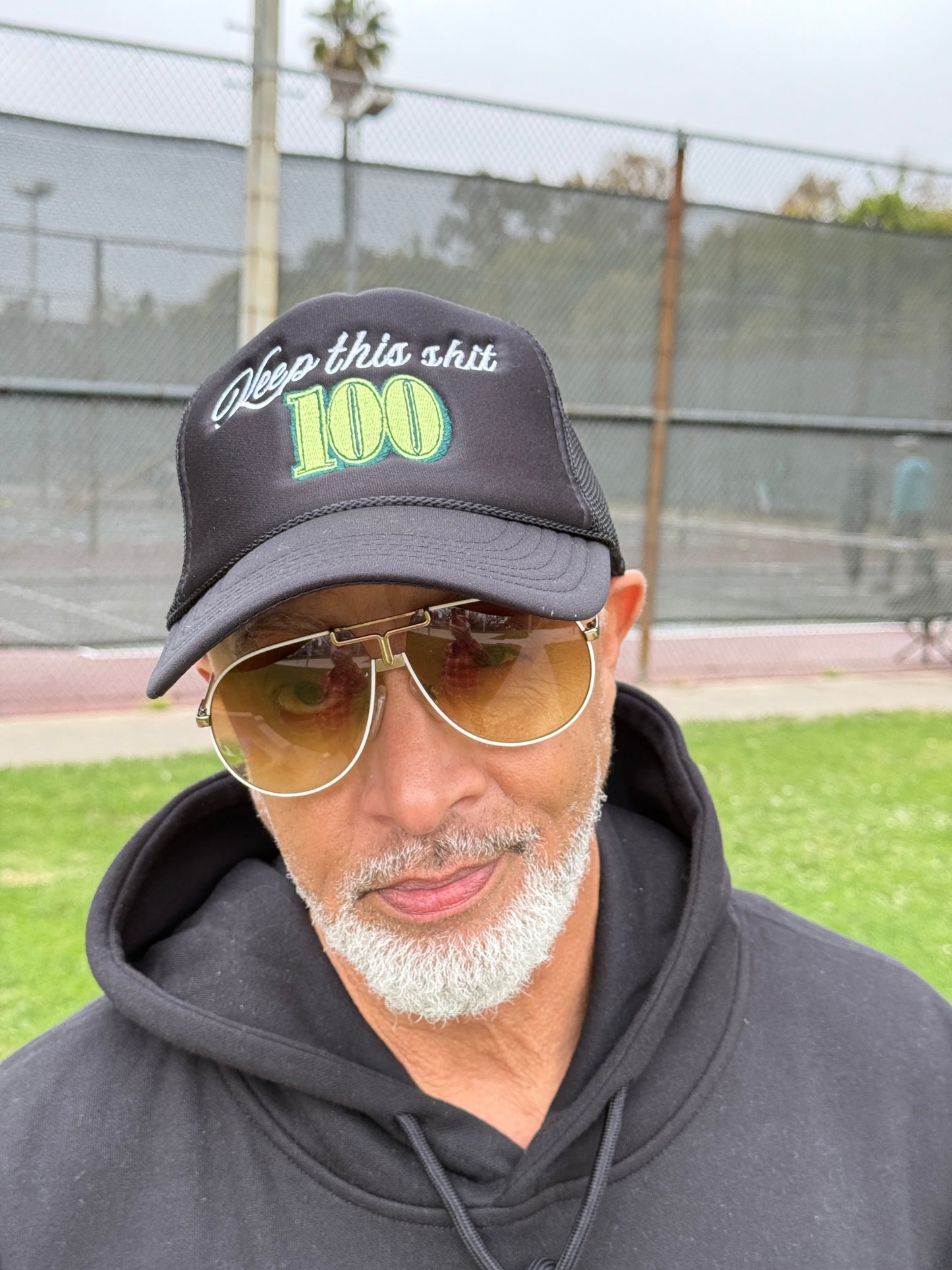 Keep this Shit 100 black Trucker Hat